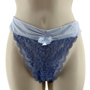 Adore Me Thanga Artic Ice Blue Panty Womens Medium